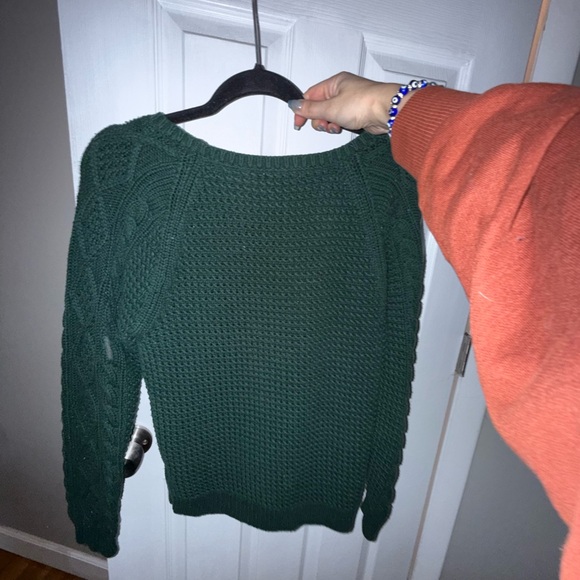 Lauren by Ralph Lauren Women’s Cable Knit Chunky Green Swater Size XL - Picture 5 of 5